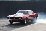 Red Camaro Doing Burnout